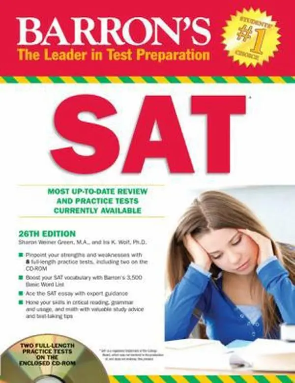 USED-Barron's SAT with CD-ROM by Ira K. Wolf Ph.D. (Paperback)