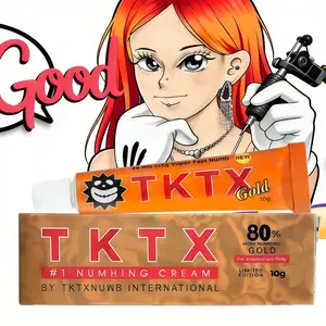 TKTX Tattoo Soothing Cream, Maximum Strength 6 - 8 Hours Tattoo Cream, Use Before Tattooing, Waxing & Piercing | Best Tattoo Care | 10g | Enhanced version 80%