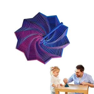 3D Printed Expanded Sensory Fidget Star, Star Fidget with Handle, Fractal Fidget Hexagon with Handles, Hexagon Design for Office Desks As a Stress-Relief, Stress Relief Gadgets, Stress Relief Fidgeting, Perfect for Holiday, Christmas, Birthday Gifts