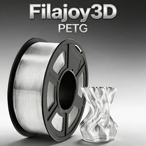 Petg Filament 1.75mm Transparent, High Flexibility, ±0.02mm Accuracy, No Clogs, Suitable for Most Fdm Printers, 250g Spool
