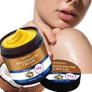 ROZINO- Coconut Magnesium Cream 60g - Natural Aroma for Soothing Massage & Stress Relief - Ideal for Relaxation