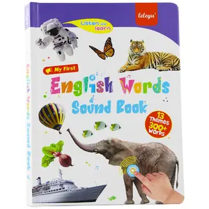 Lele Fish English Word Point Reading Book English Children's Early Education Fun Learning Book Toy Intelligent Sound Enlightenment Sound Book Toddler Companion Reading Machine