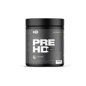 HD Muscle Pre HD Black Pre Workout - 30/15 Scoops, High-Stim for Explosive Energy & Unmatched Pumps
