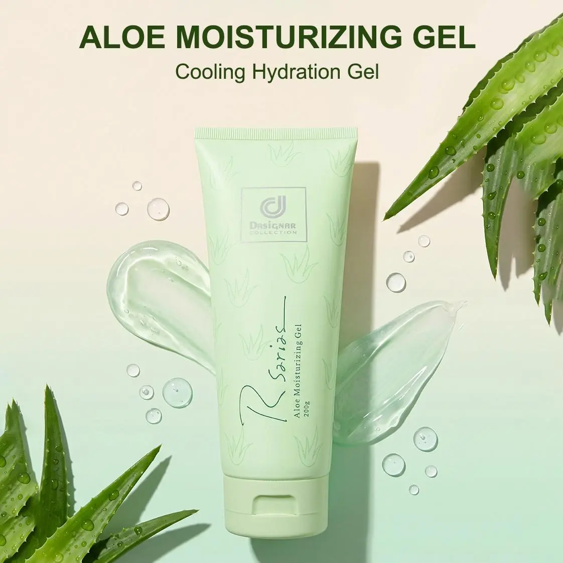 Rsarias Aloe Vera Gel 200g – Multi-Purpose Hydrating Moisturizer, Lightweight Non-Sticky, Soothing Face & Body Carel protect dry