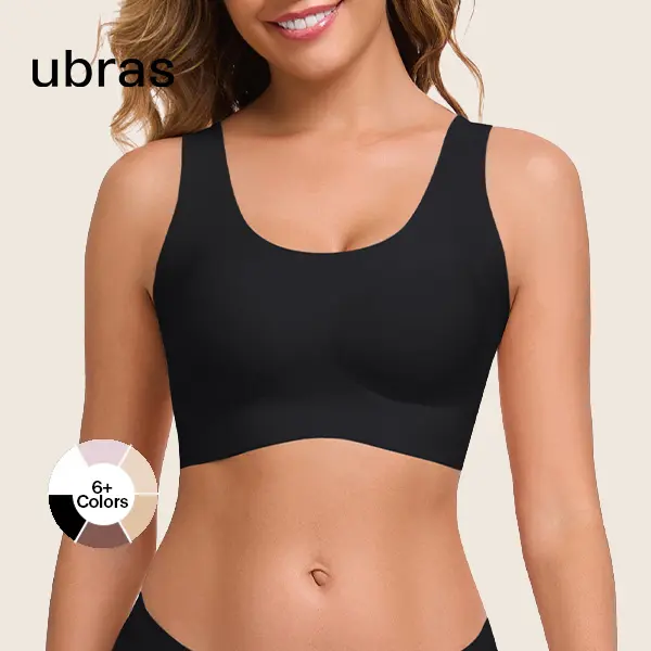 【Creator's Pick】ubras Seamless T-Shirt Bra For Women Daily Comfort Wear Outfit Wireless Lightweight Pull On Bralette Smooth Full Coverage Breathable