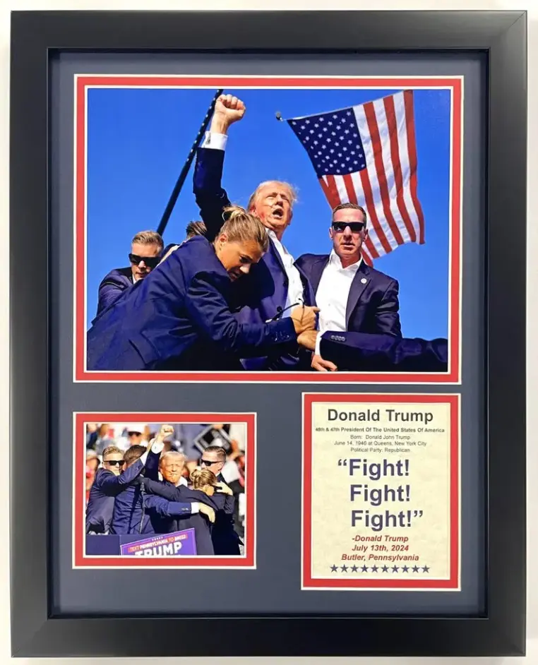 [Up to 65% Off][Free Shipping][No Frame] Patterned 45th-47th U.S. President Donald Trump Historical Artistic Creative Design Print, Double Matted Photo Paper Wall Art (Multi-Size Mount), Decoration Items for Home Bedroom Kid Room