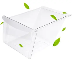 HECASA 240364503 Crisper Drawer for Frig Refrigerator Freezer - Clear Plastic Meat Bin, Fits (240364502, 240364505, 240364507) Containers Utensils