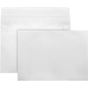 100 Pack A4 White Blank Envelopes 6.25x4.25 Inches - Durable Stationery Envelopes for Greeting Cards, Crafts, Business Mailing & DIY Projects