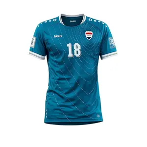 Personalized Iraq Soccer Jersey World Cup 2026, Custom Name Number Logo National Soccer Jersey H