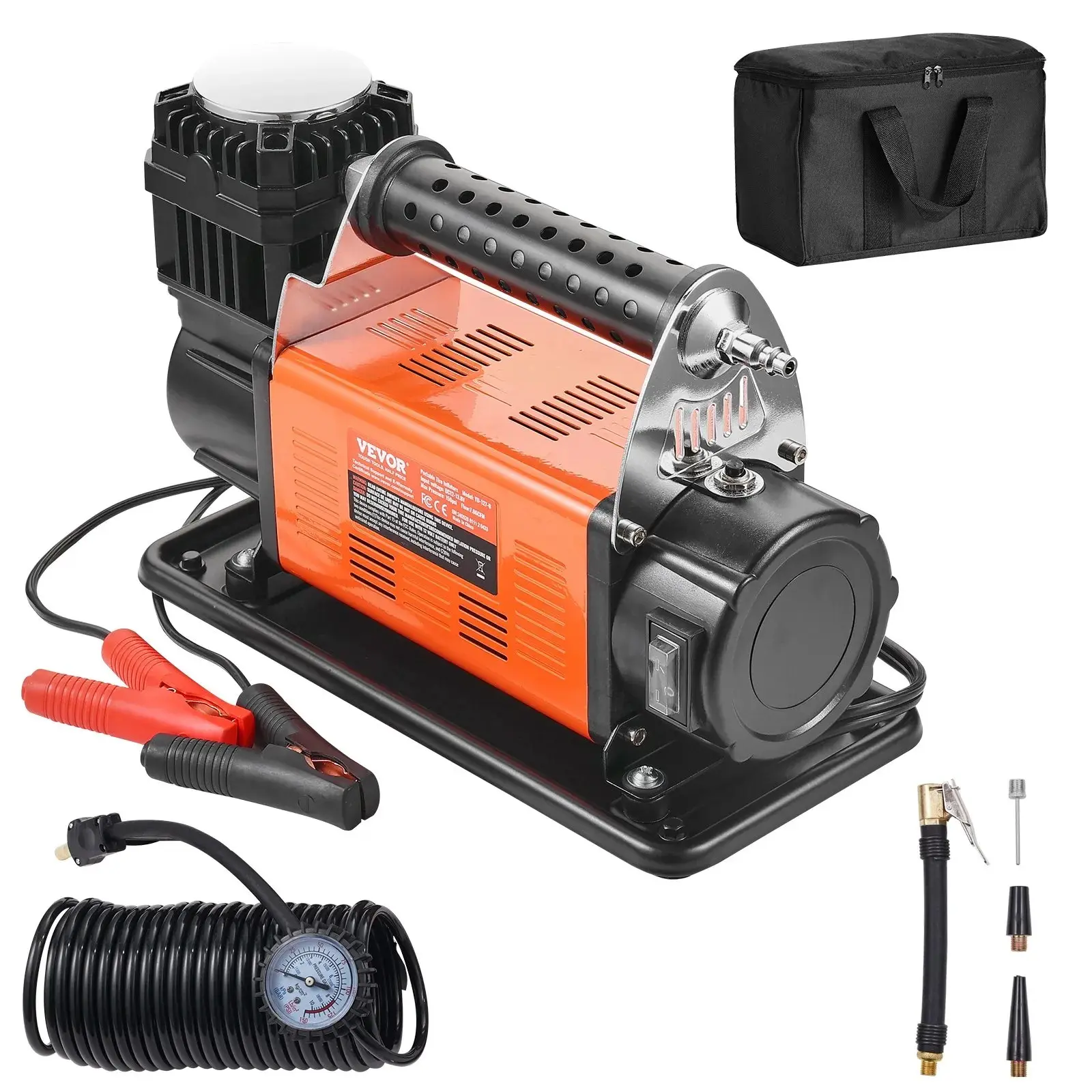 【Summerfinds】VEVOR Heavy Duty Air Compressor 7.06CFM 150PSI Portable Tire Inflator Air Pump, Portable Tire Pump For Car, Tire Inflation Kit,father'sdaygifts,car accessories