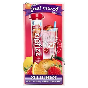 Zipfizz Energy Drink Mix, Fruit Punch, 20 Tubes, 0.39 oz (11 g) Each