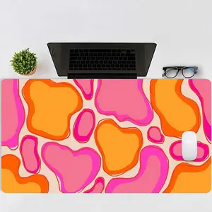 Abstract Art Pattern Mouse Pad, Rectangle Gaming Mouse Pad, Office Desk Keyboard Mat for Home Office Desk, Desk Accessories
