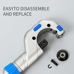 Metal Pipe Cutter Tool, 5-50mm, Includes Deburring Tool, Quick Cut Copper Pipe Cutter, Suitable for Stainless Steel, Aluminum, Brass Pipes