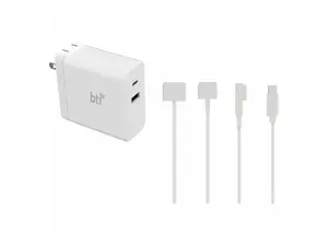 BTI 100WUSBC-MAG4T-BTI 100W AC Adapter For Various APPLE MACBOOK, MACBOOK AIR, MACBOOK PRO, IPAD AIR, IPAD PRO, IPAD, IPHONE, AIRPODS (MAGSAFE 1, 2, 3; USB-C)