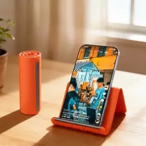 2026 New Flexible Silicone Phone Stand, Foldable Bendable Universal Multi-Device Holder Portable Hands-Free Support for Phone Tablet Laptop Travel Desk Bed Treadmill