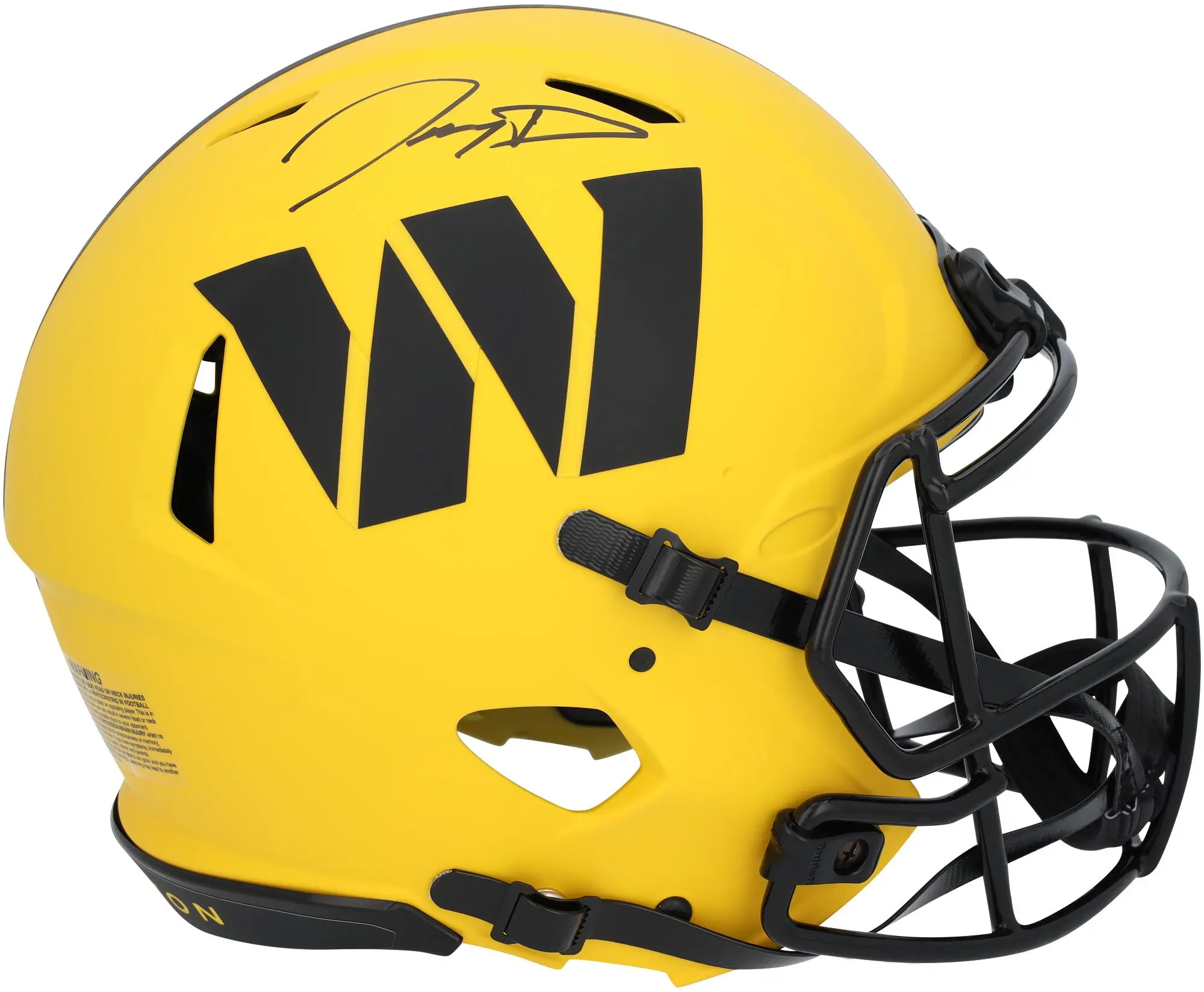 Jayden Daniels Washington Commanders Autographed Riddell Rave Speed Authentic Helmet - Fanatics Authentic Certified