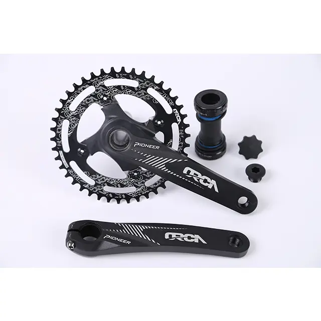 ORCA MTB Hollow Crankset - 11 Speed, 42T Single Chainring, 170mm Arms, 57mm Chainline, 143L Spindle, MTB-Compatible (Bottom Bracket Not Included)