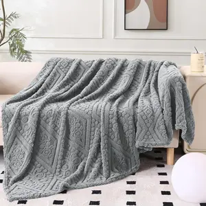 Bed Blanket Soft Warm Throw Blanket for Couch, Bed, Living Room, Sofa and Chair, Travel Blanket for All Seasons,Blanket Great for Sleep,Soft Fuzzy Heavy Blankets for Couch Bed Sofa, Cozy Warm Arched Jacquard Blanket