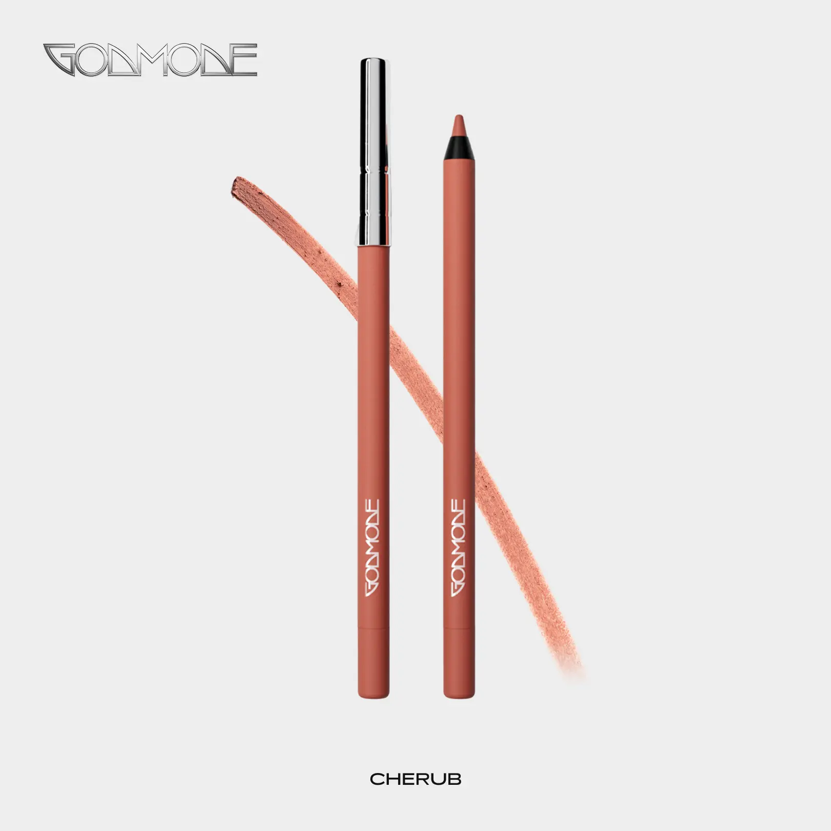 GODMODE BEAUTY Cruelty-Free Perfect Nude Cosmetic Lipliners, Level Up Long-Lasting Lip Definer for Precise Lip Contouring Lip Bullet