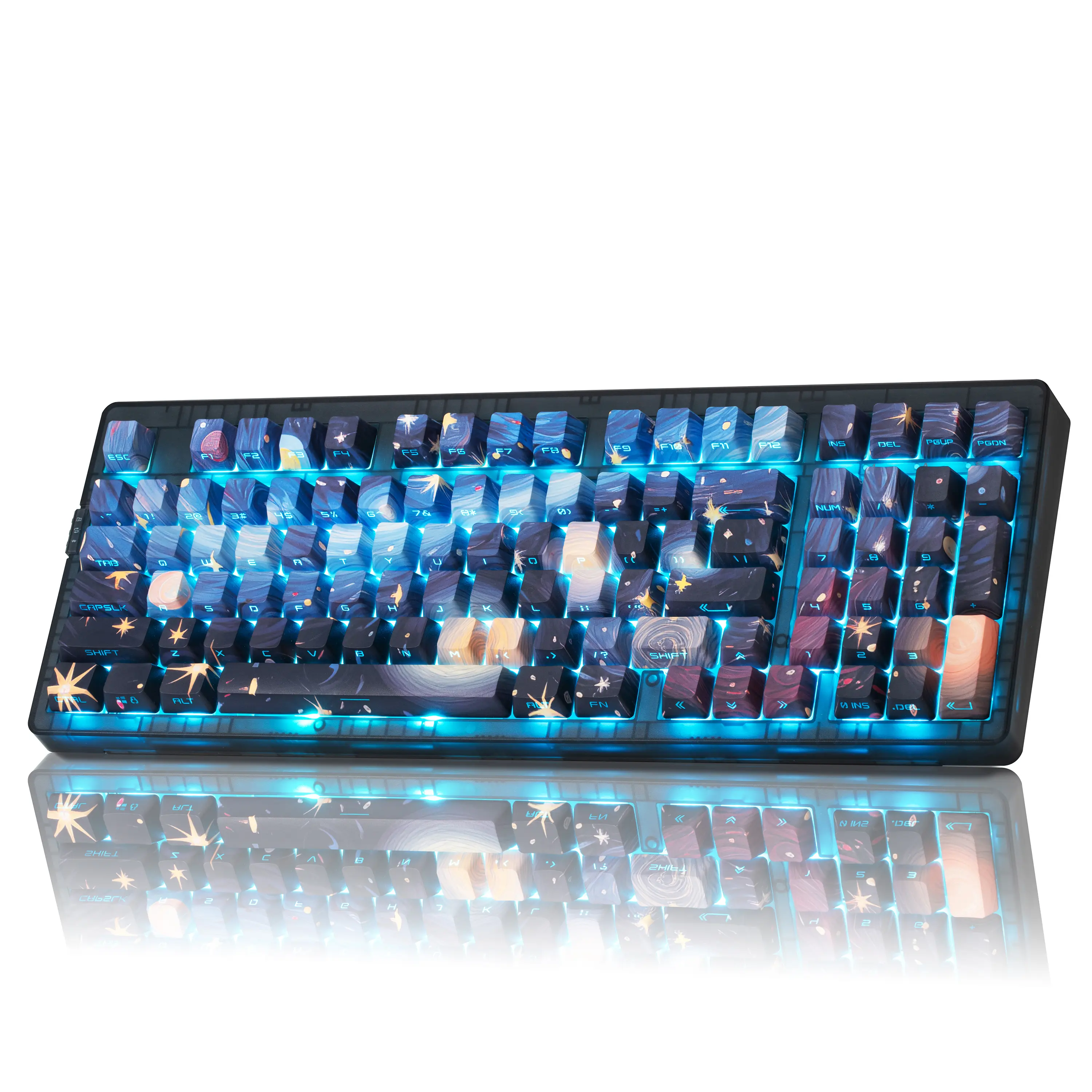 Creator Pick: ZH980 Ergonomic Mechanical Tri-Mode Wireless Gaming Keyboard (All Models) - Bluetooth, 2.4G, USB-C, Ships from US, Ergonomic Mechanical Keyboard