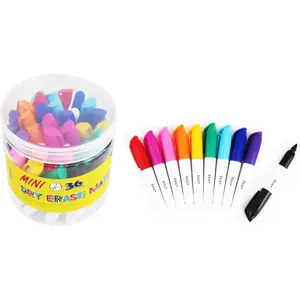 36-Pcs Mini Dry Erase Markers, Whiteboard Markers, Marker Pens 3.5'', Markers
