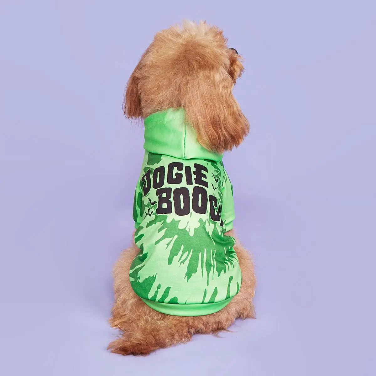 Cute Dog Hoodie, Green Oogie Boogie Letter Print Pet Hoodie, Pet Party Festival Cloth, Halloween Pet Clothes for Small Medium Dogs Cats, Dog & Cat Clothing, Husky Clothes