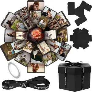 DIY Explosion Box with 6 Faces, Handmade Photo Album, Perfect Birthday Gift, Unique Gift, Anniversary, Valentine's Day, Wedding Present