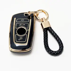 for Bmw Car Key Protection Case with Keychain, Soft Durable Tpu Material, Compatible with Bmw X1 X3 X4 X5 X6 1 2 4 5 6 7 M3 M5 M6 Gt3 Gt5 G30 F10 F15 F16 F20, Car Key Protector, Car Key Accessory, Key Fob Protector, Key Fob Shell