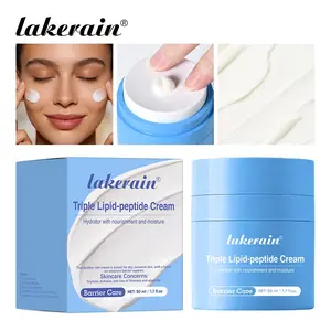 Lakerain 2 Counts Skinfix Triple Lipid-Peptide Cream Nourishing Repair Moisturizer Gentle Hydrating Sensitive for Dry Sensitive Skin, Fortifies Skin & Locks in Moisture, Rich Creamy Texture for Daily Use, Ideal for Eczema-Prone & Delicate Skin Care