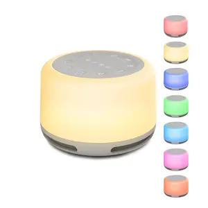 Vaydeer White Noise Sound Machine - Portable Sound Machine for Adults,Children,Babies, Sound Machine for Sleep, with Bluetooth Function,24 Soothing Sounds,7 Colors Light, Timer, White Noise Machine for Sleeping Office Privacy Home Gift, Christmas present