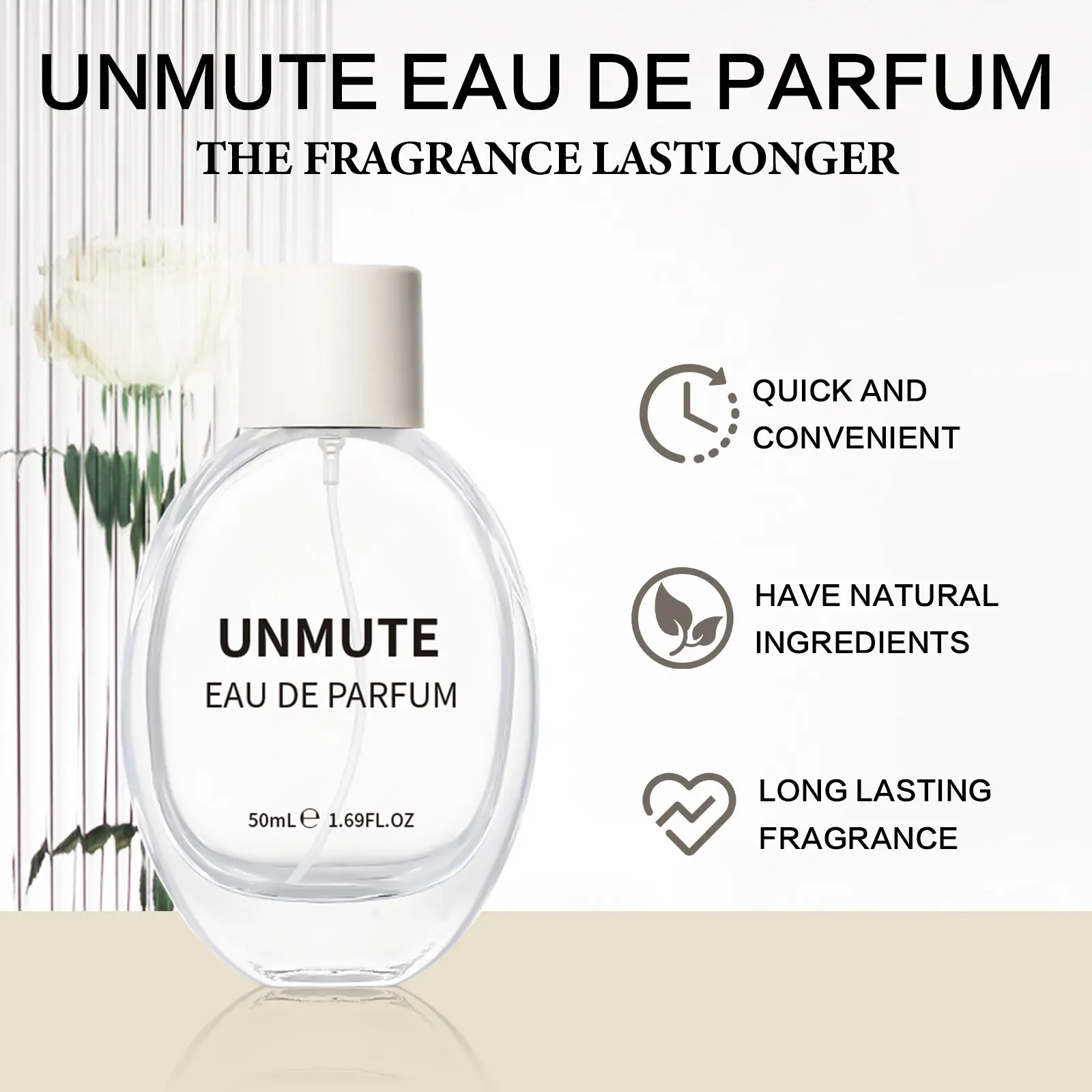 Women's Perfume Noyz Unmute Eau De Parfum Floral Fragrance 50ml Rose