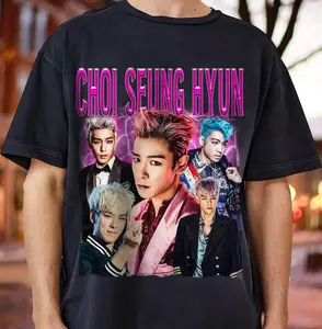 Choi Seung Hyun Vintage Graphic T-Shirt  Bigbang Inspired K-Pop Tee, Iconic Fan Merchandise, Soft Unisex Cotton, Retro Korean Music Fashion