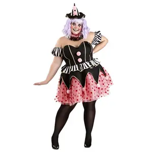 Plus Size Cupcake Clown Costume for Women