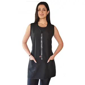 720 - Rhinestone Zipper Water Resistant Hair Resistant and Bleach Resistant Cobbler Style Apron