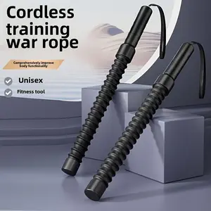 Portable Weighted Battle Rope - with Detachable Weights for Home Gym, Martial Arts, Boxing Training - Space-Saving Design, Core & Upper Body Workout - Home Gym Equipment - Must-Have for Fitness Enthusiasts