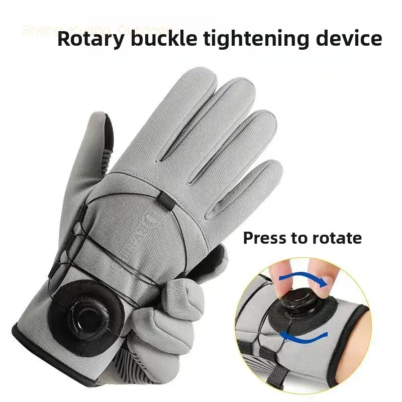 Viral Ultimate Winter Riding Gloves! Long Cuff with Touchscreen, Adjustable Knob & Waterproof for Motorcycle, Skiing & Cycling. A Must-Have Gear!