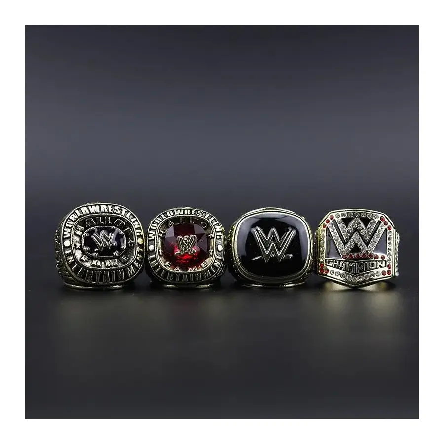 Fashion Creativity Europe and America Professional Wrestling Sports Hall of Fame Souveni Ring Men Jewelry Hip Hop Rings Gifts