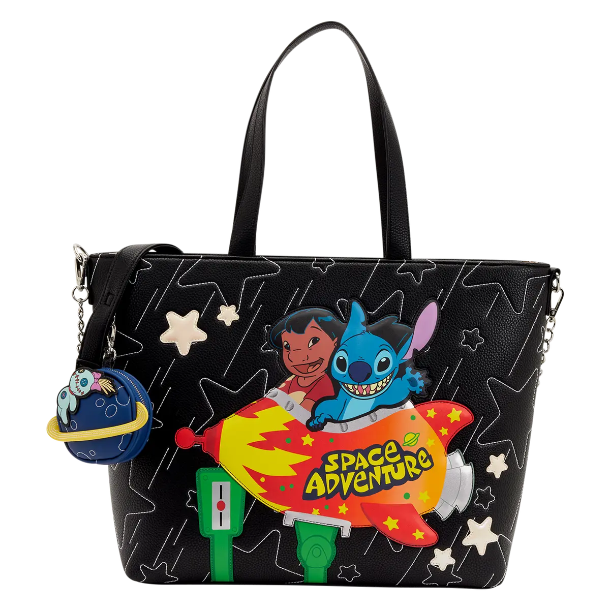 Disney Lilo & Stitch Space Adventure Tote Crossbody Bag, One Size, Everyday Bag