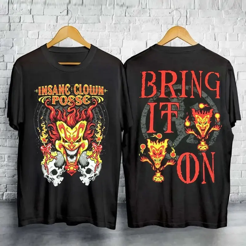INSANE CLOWN POSSE BRING IT ON JOKER BLACK T SHIRT