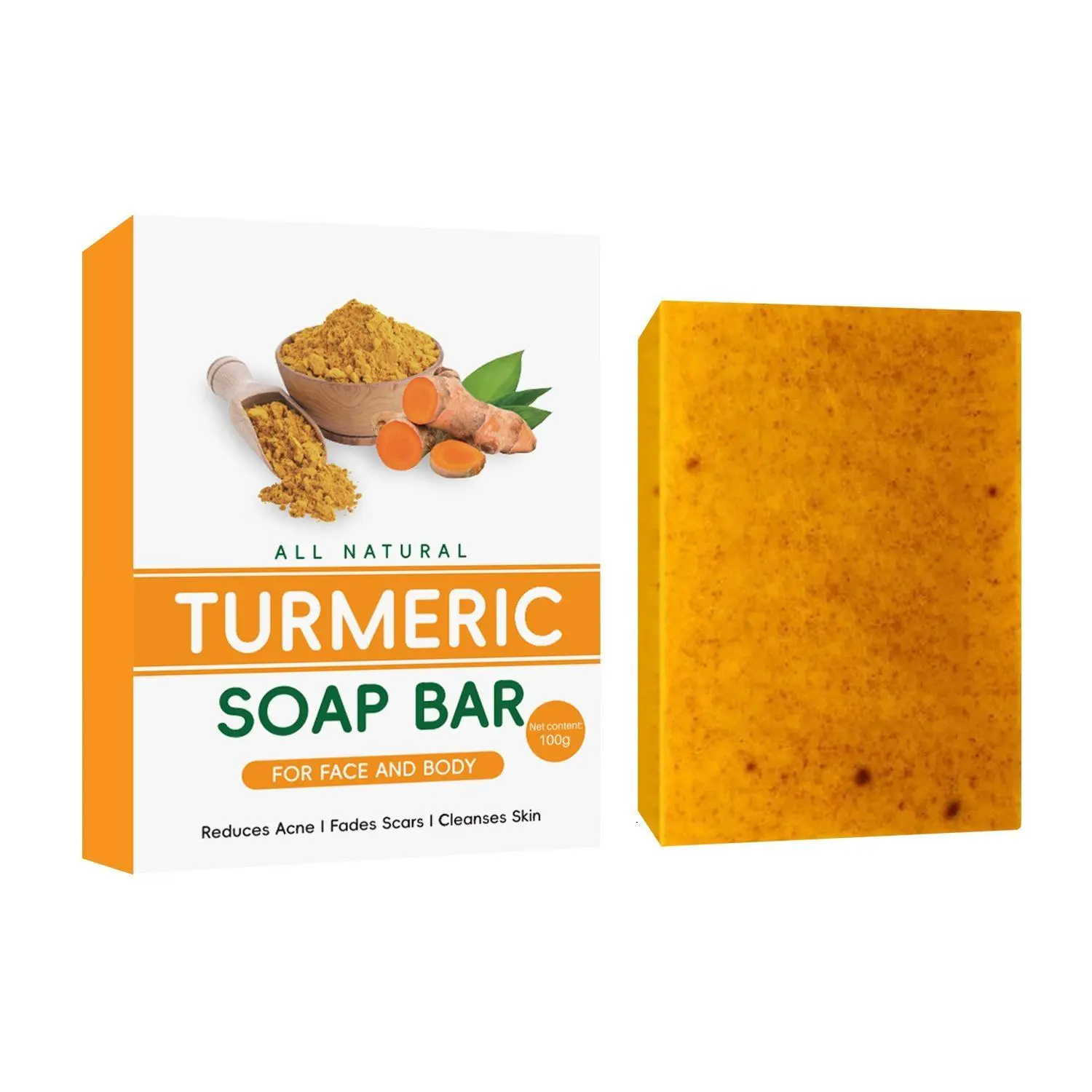 AGICEA Turmeric & Kojic Acid Brightening Soap, Kojic Acid Soap, Soap Body Care Body Wash Lemon Flawless Organic   Daily Fragrance turmeric soap Skin Renewal Bath Skin Repair