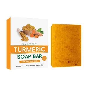 AGICEA Turmeric & Kojic Acid Brightening Soap, Kojic Acid Soap, Soap Body Care Body Wash Lemon Flawless Organic   Daily Fragrance turmeric soap Skin Renewal Bath Skin Repair