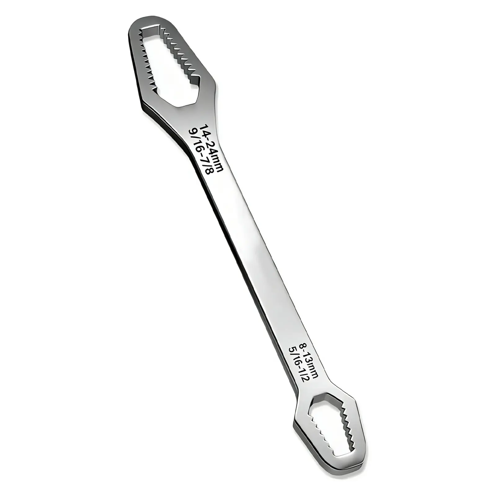 Multi Size Double Head Torx Hand Spanner with Self Clamping Structure, 8mm to 24mm Anti-slip Repair Hardware for Automobile Nuts and Bolts, All-purpose Maintenance Accessory for Vehicle Assembly and Dismantling