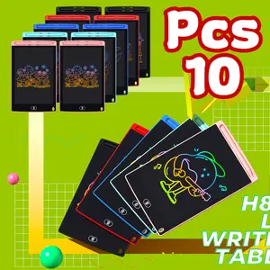 10 20 30 Pack LCD Writing Tablet for Kids, 8.5 Inch Colorful Doodle Board Drawing Pad, Erasable Reusable Educational Learning Travel Toys Birthday Halloween Christmas Gifts for Boys Girls, Black Pink Blue Red Light Blue
