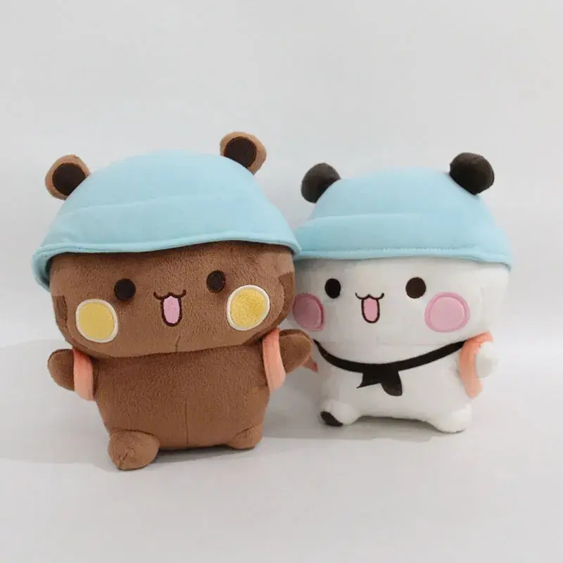20cm Bubu And Dudu Panda Bear Plush Toy - Soft Adorable Stuffed Kawaii Doll, Cuddly Fluffy Pillow, Children's Birthday Gift for Fans