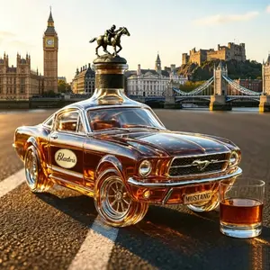 Whiskey Decanter Designed Like a Car - a DecorativePiece, Car-Shaped Whiskey Container, Perfect Gifts for Men, Dads, UniqueFather'S Day Present, Suitable for Husbands, Boyfriends,Anniversary,Glass