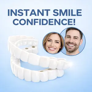 【3 Pairs】Temporary Teeth Repair Kit  Snap-On Teeth  Instant Whitening Smile Beautiful Snapping instants  2026 New Smile Hack Non-Medical