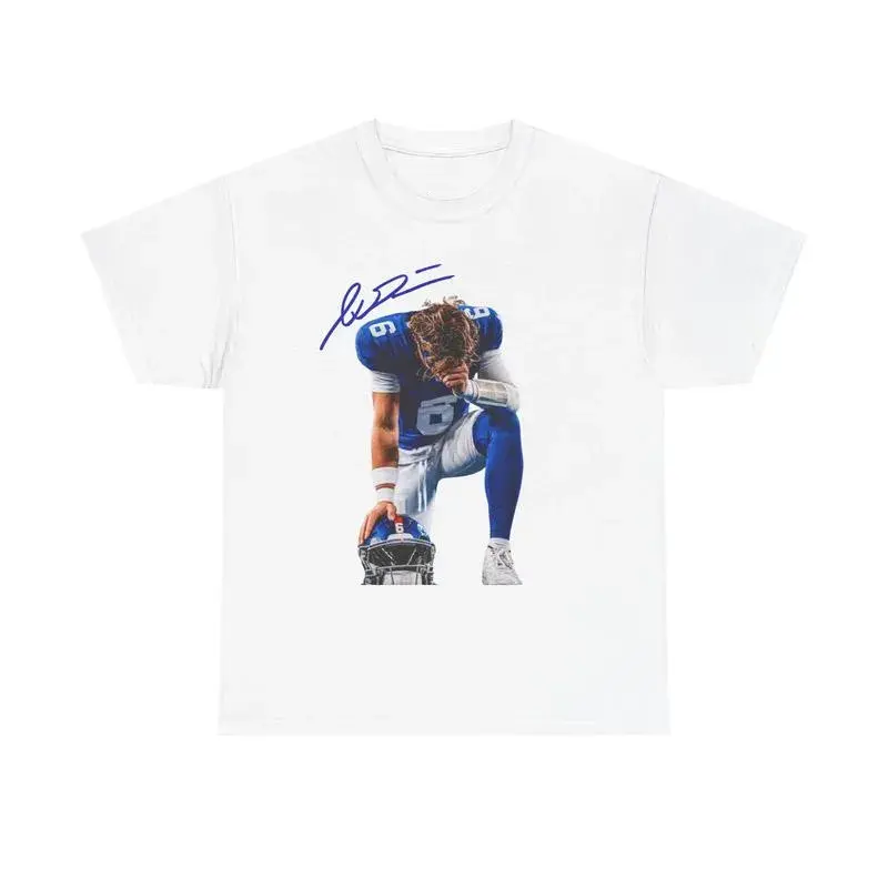 Jaxson Dart Signature Football Graphic Tee 100% Cotton Shirt Adult Sizing Size Fit S-5XL