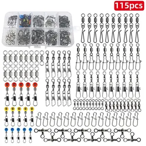 Nova 115-Piece Ultimate Terminal Tackle Kit – Quick-Change Swivels, Snaps, and Connectors for Bass & Walleye
