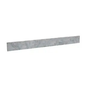 37 x 4 x 0.67 in Carrara Marble Backsplash, White, Elegant Look, High Variation in Tone, for Bathroom Home Improvement Building Supplies