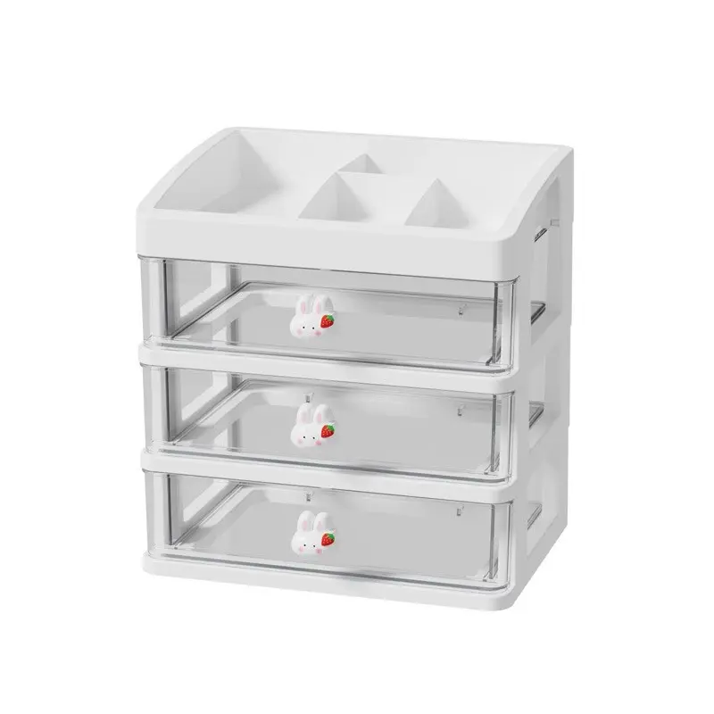 Multi-Layer Drawer Desktop Organizer, Versatile Compact Storage for Office Supplies, Cosmetics, Files, Ideal for Desk and Vanity Table